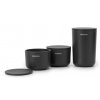 Borcan depozitare pentru bucătărie, set de 3 buc, gri, Brabantia
