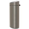 Coș de gunoi cu capac sensibil la atingere TOUCH BIN NEW 40 l, platină, Brabantia