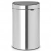 Coș de gunoi cu capac sensibil la atingere TOUCH BIN NEW 10 + 23 l, rezistent la amprentă, oțel mat, Brabantia