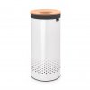 Coș de rufe 35 l, cu capac de plută, alb, Brabantia