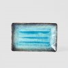Platou de sushi SKY BLUE 21,5 x 13 cm, MIJ