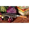Cuțit pentru legume japonez OLIVE 17,5 cm, mâner din lemn de măslin, Forged