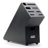 Set bloc de cuțite CLASSIC IKON , 8 buc, cu dispozitiv de honuit și foarfecă, negru, Wüsthof