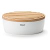Coș pentru pâine 30 x 23 cm, cu capac/tocător din lemn, Continenta