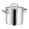 Oală înaltă GOURMET PLUS 24 cm, oțel inoxidabil mat, WMF