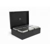 Organizator de ceai cu frunze libere, 6 conserve, negru, Bredemeijer