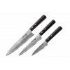 Cuțit de bucătărie DAMASCUS 67, set de 3 buc, Samura
