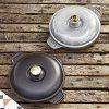 Vas de copt fontă cu capac, negru - 20 cm Staub