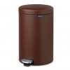 Coș cu pedală NEWICON, 20 l, maro mineral, Brabantia