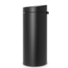 Coș de gunoi cu capac sensibil la atingere TOUCH BIN NEW, 30 l, negru mineral, Brabantia