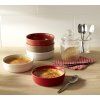 Vas pentru creme brulée 12 cm, crem, argilă, Emile Henry