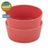 Castron din plastic CONNECT, set de 2 buc, 890 ml, coral, Koziol