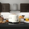 Toaster TSF01WHMEU, 2 felii, alb mat, Smeg