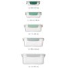 Borcan de depozitare pentru bucătărie NEST 81127, set de 5 buc, verde, plastic, Joseph Joseph