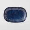 Platou pentru servire RIDGED INDIGO, 19 x 13 cm, MIJ