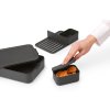 Cutie pentru prânz MAKE & TAKE BENTO, 2 l, gri închis, Brabantia