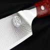 Cuțit Santoku SANDVIK RED NORTHERN SUN 18,5 cm, Dellinger