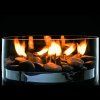 Lampă cu ulei FIRE 23 cm, de masă, argintiu, Philippi