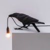 Lampă de masă BIRD PLAYING, 33 cm, negru, Seletti