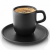 Ceașcă espresso cu farfurioară NORDIC KITCHEN, 70 ml, negru, gresie, Eva Solo