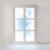 Lumina decor de perete WINDOW #3 90 x 57 cm, alb, lemn/acrilic, Seletti
