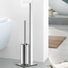 Suport hârtie igienică și perie WC LINEA 72 cm, lucios, din oțel inoxidabil, Zack