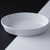 Farfurie pentru cuptor CLASSIC 28 cm, oval, alb, ceramică, Mason Cash