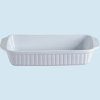 Farfurie pentru cuptor CLASSIC 30 cm, dreptunghiular, alb, ceramică, Mason Cash