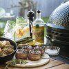 Grătar cu cărbune M 38 cm, + masă mobilă + ConvEGGtor + greblă, Big Green Egg