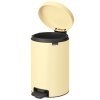 Coș de gunoi cu pedală NEWICON 12 l, galben deschis, oțel, Brabantia