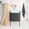 Coș de gunoi Touch top BO TOUCH BIN 36 l, gri confident, oțel, Brabantia