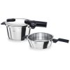 Oală sub presiune VITAQUICK 2,5 l + 4,5 l, set de 2 buc, argintiu, oțel inoxidabil, Fissler