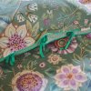 Set de lenjerie de pat single VIVA LAS FLORES 140 x 200 cm, verde, bumbac percal, Pip Studio