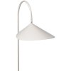 Lampă de podea ARUM 136 cm, cașmir, travertin / aluminiu, ferm LIVING