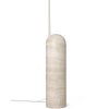 Lampă de podea ARUM 136 cm, cașmir, travertin / aluminiu, ferm LIVING
