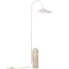 Lampă de podea ARUM 136 cm, cașmir, travertin / aluminiu, ferm LIVING