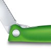 219671 7 kapesni nuz swiss classic 11 cm zelena plast victorinox