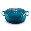 225216 kastrol signature 31 cm 6 3 l ovalny deep teal litina le creuset