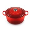 223509 kastrol signature 28 cm 6 7 l cerise litina le creuset