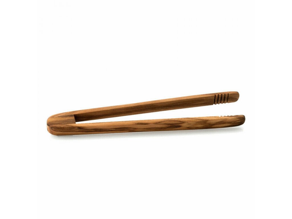 Servirna pinceta 15 cm, rjava, les, Continenta