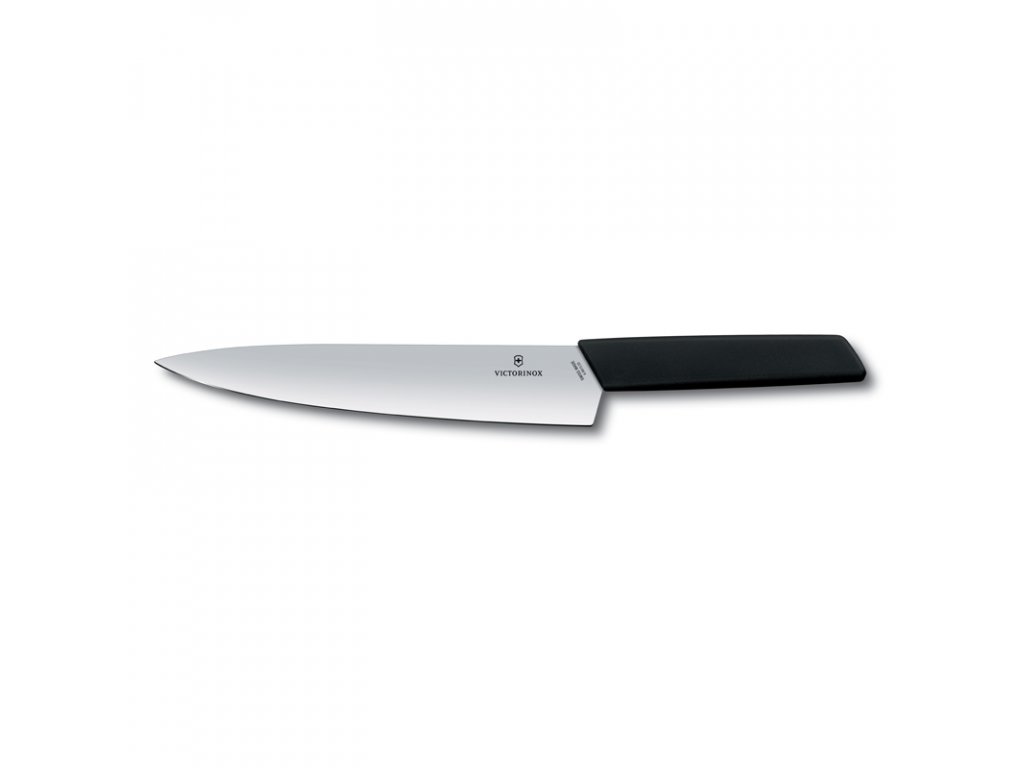 Kuharski nož SWISS MODERN, 22 cm, črne barve, Victorinox