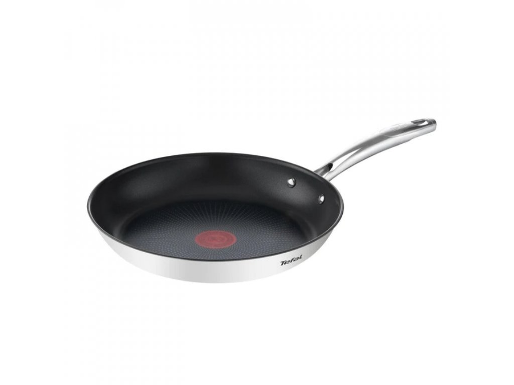 Ponev z nelepljivim premazom DUETTO+ G7320634, 28 cm, nerjaveče jeklo, titan, Tefal