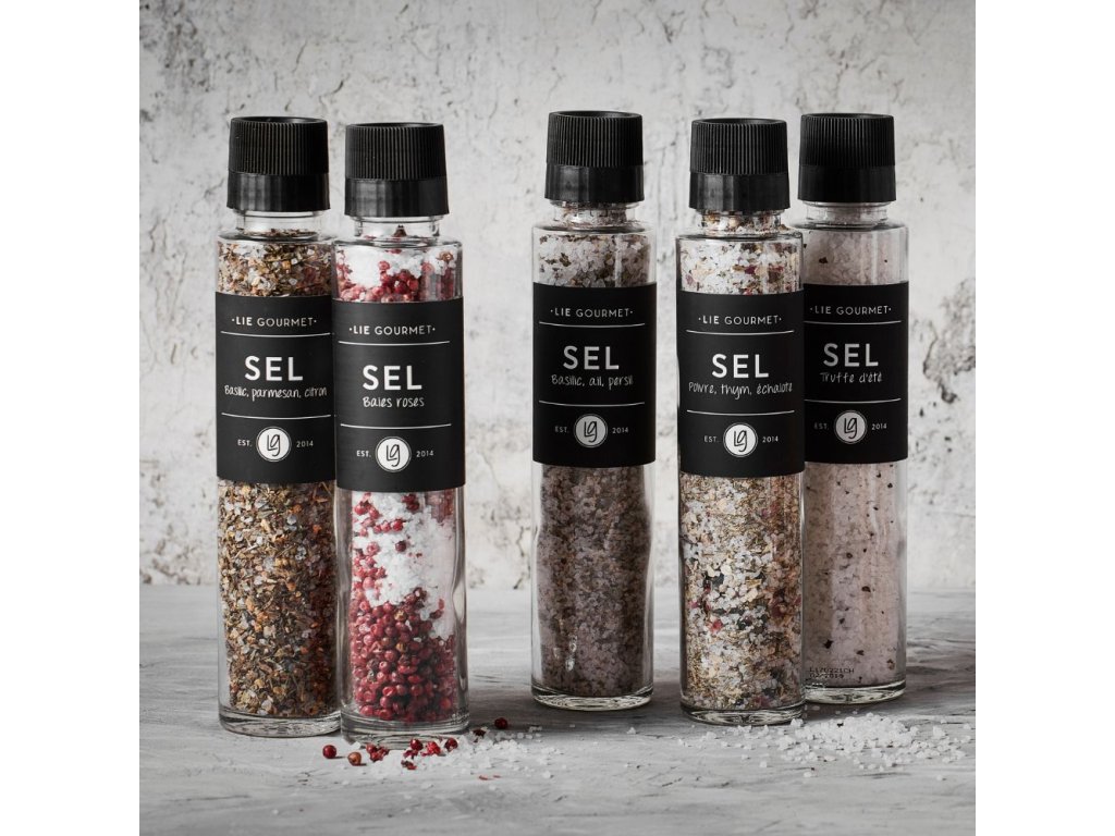 Sol z rožnatim poprom, 215 g, z mlinčkom, Lie Gourmet