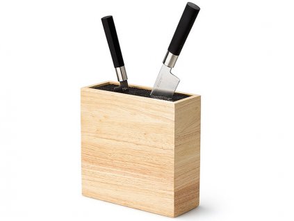 Blok za nože, prilagodljiv vložek, les, Continenta