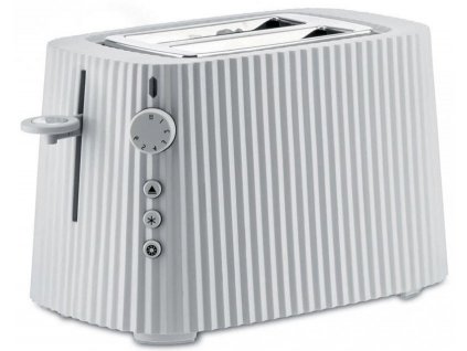 Toaster PLISSE, 2 rezini, bela, Alessi