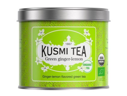 Green tea GINGER LEMON, 100 g čajnih lističev v pločevinki, Kusmi Tea