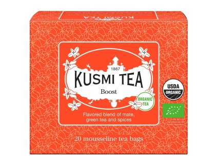 Zeleni čaj BOOST, 20 muslin vrečk za čaj, Kusmi Tea