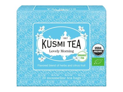 Zeleni čaj LOVELY MORNING, 20 čajnih vrečk iz muslina, Kusmi Tea