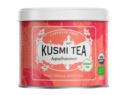 Sadni čaj AQUA SUMMER, 100 g čaja v lističih v pločevinki, Kusmi Tea