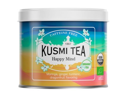 Zeliščni čaj HAPPY GREEN, 100 g čajnih listov v pločevinki, Kusmi Tea
